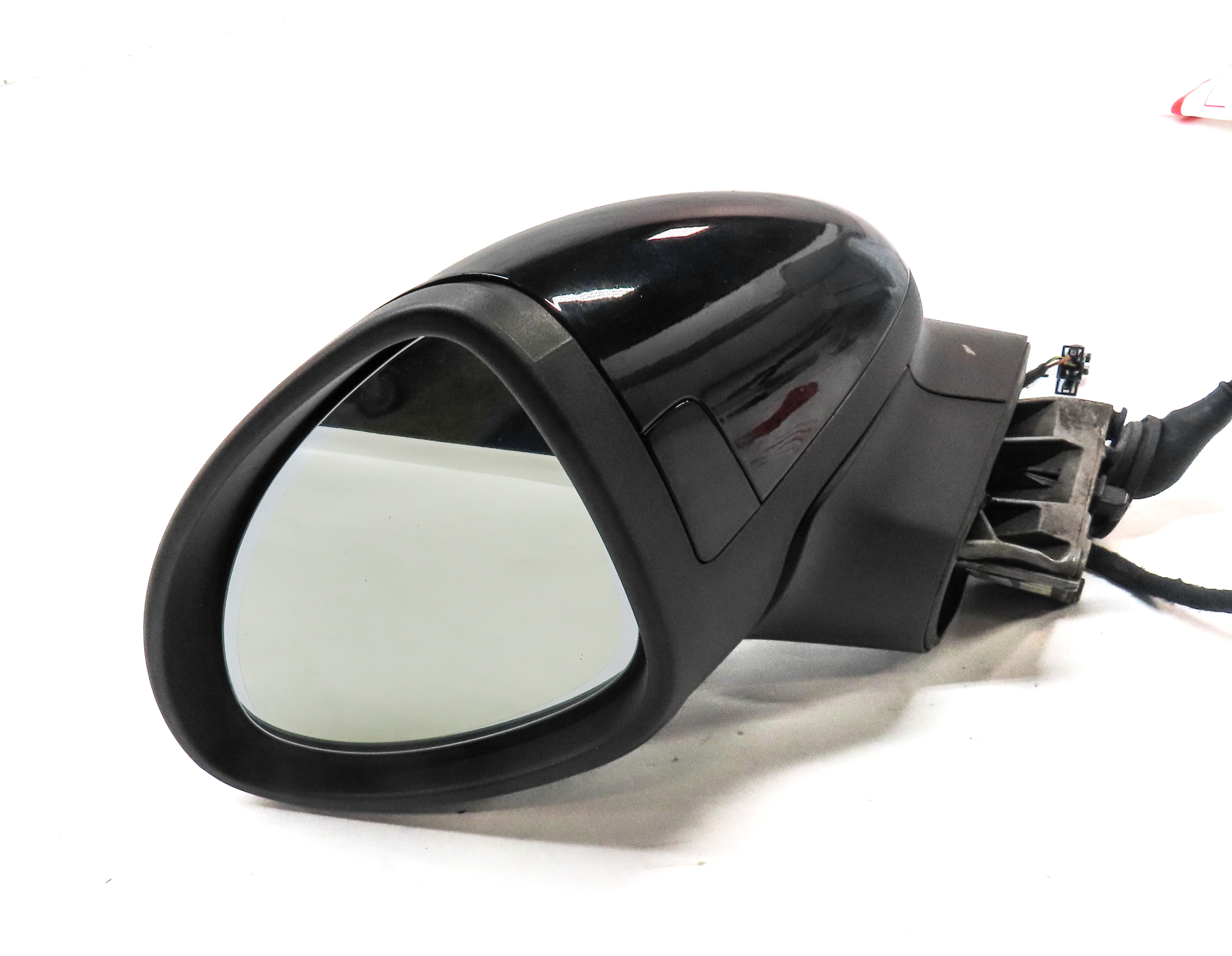 11-14 PORSCHE CAYENNE (958) LEFT - PFOLD AUTODIM BLIND SPOT DOOR MIRROR (Black) — exact item pictured